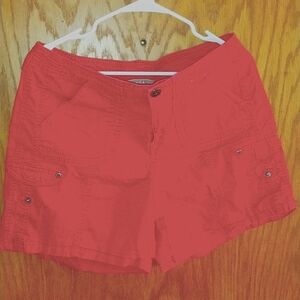 Women's khakis red shorts